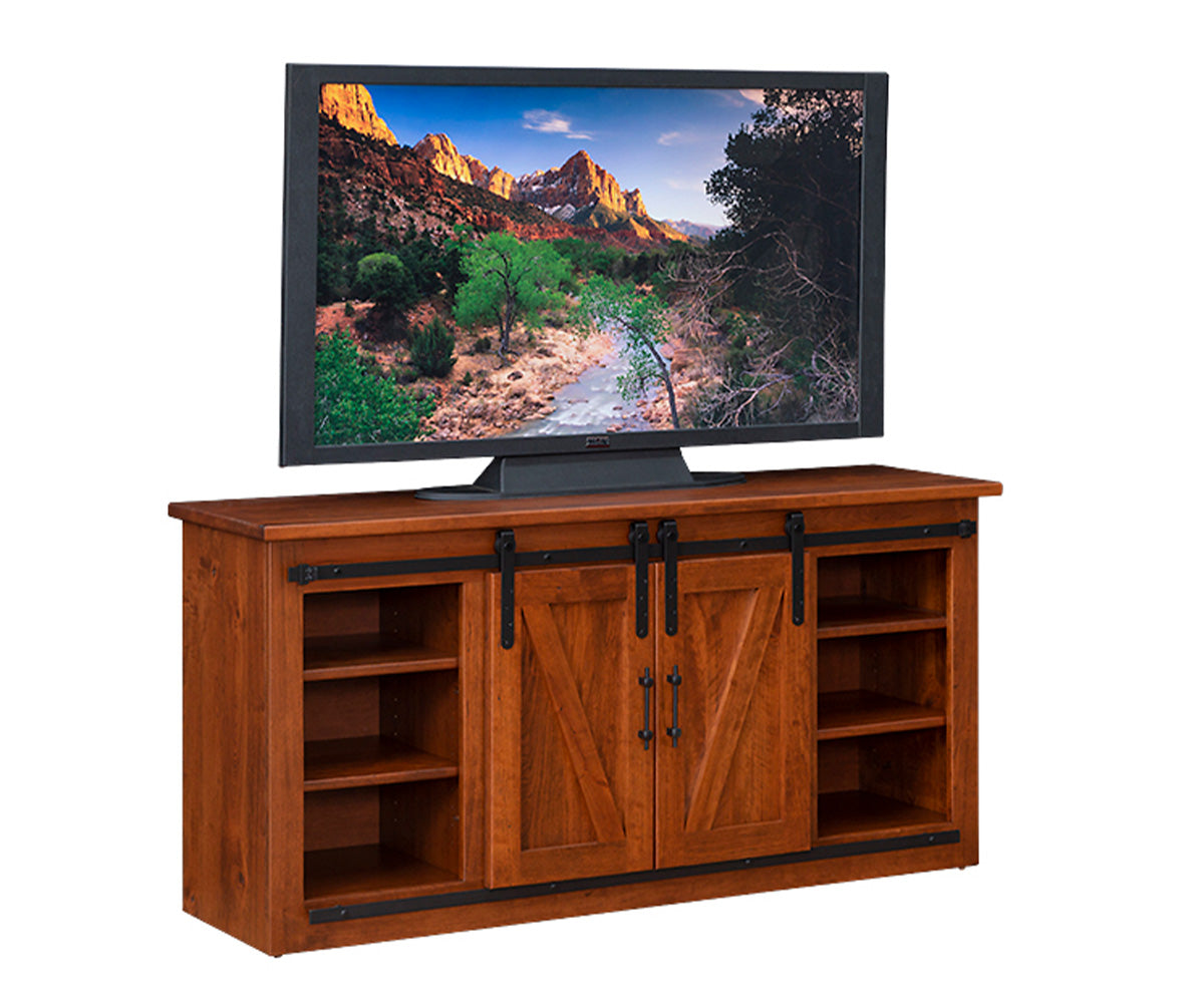 Amish 60" Sliding Barn Door TV Stand