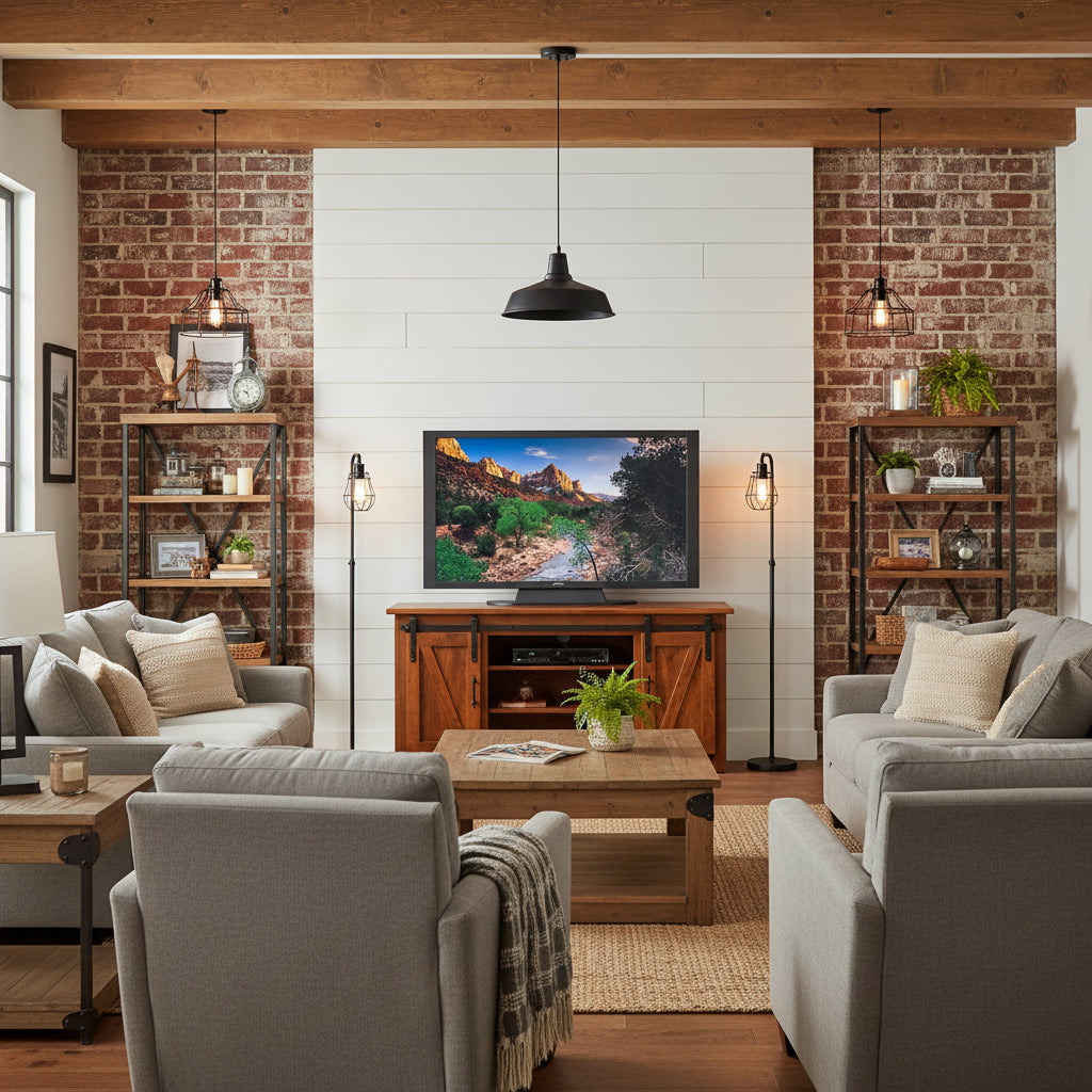 Amish 60" Sliding Barn Door TV Stand