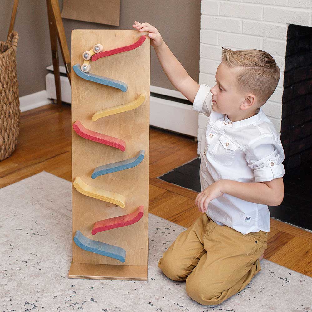 Amish Wooden Toy Train Roller
