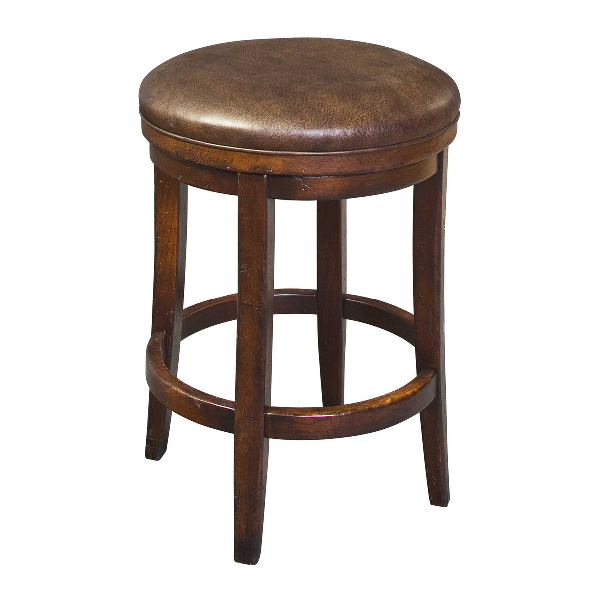 Amish Milano Round Swivel Bar Stool