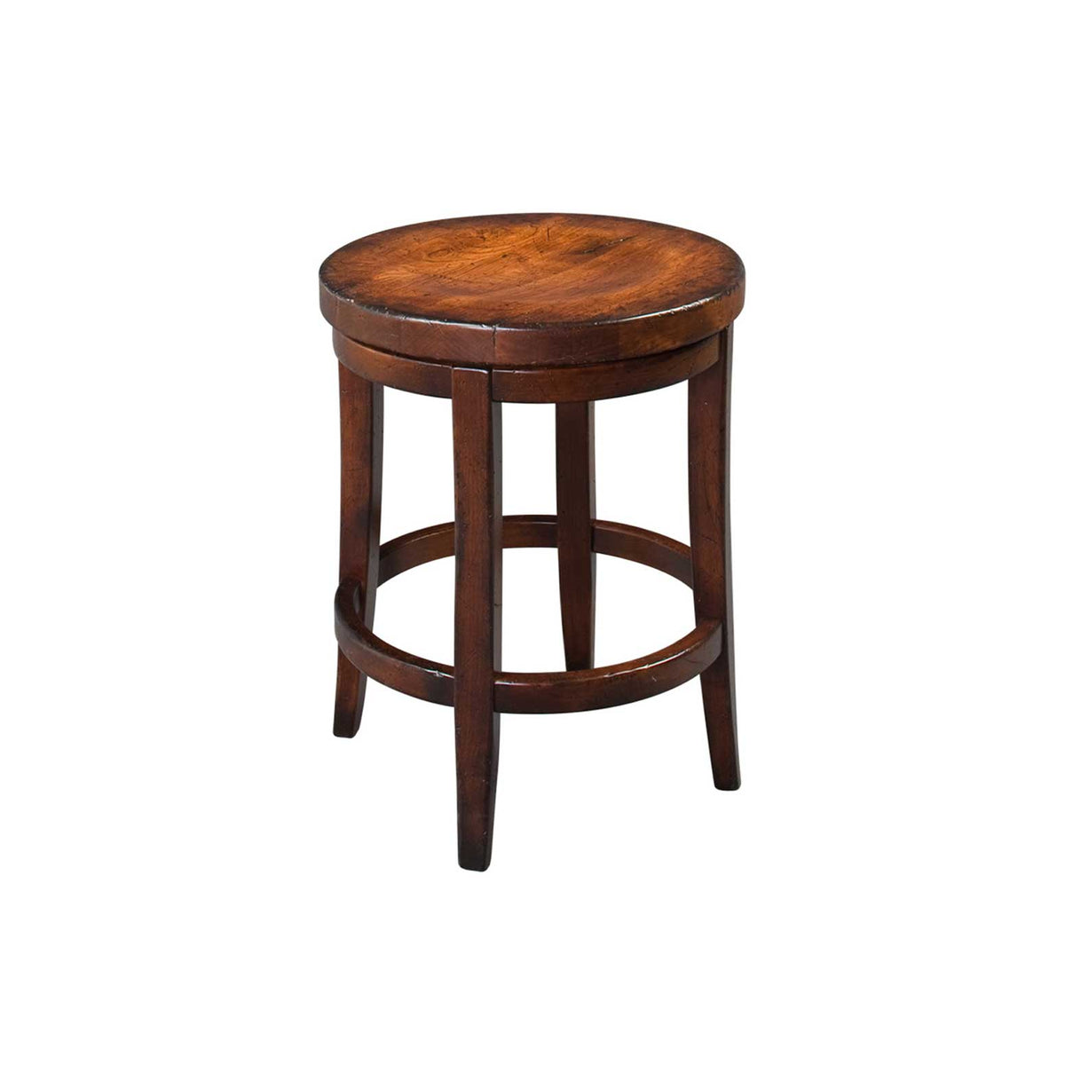 Amish Milano Round Swivel Bar Stool