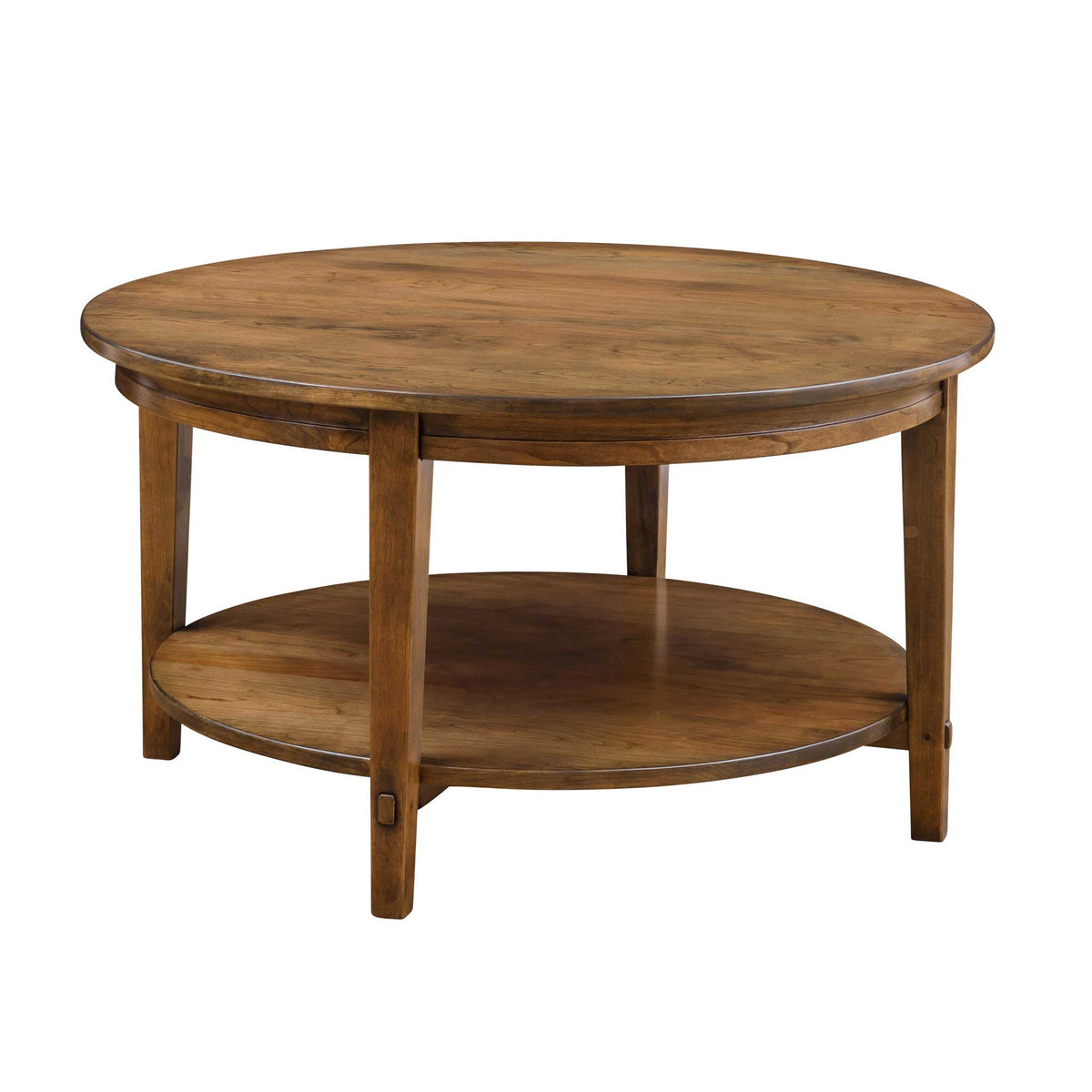 Hyde Park Amish Solid Wood Round Coffee Table