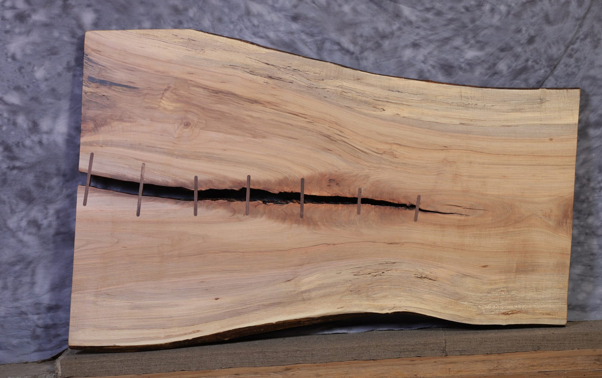 Amish Ash Epoxy 38" - 41" de ancho x 45" de largo x 2 ¾" de espesor Losa Live Edge