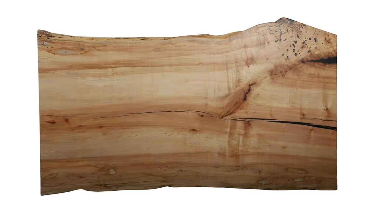 Wide maple live edge dining table slab 82 inches long
