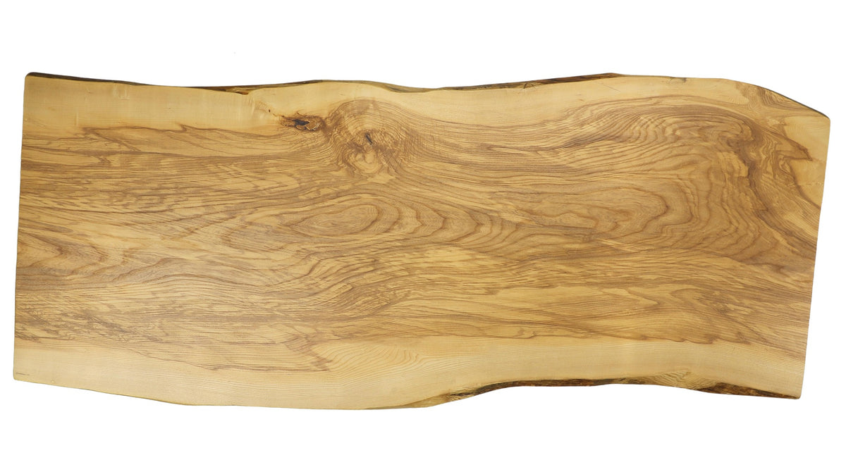 Single ash live edge dining table slab 112 inches long, extra wide