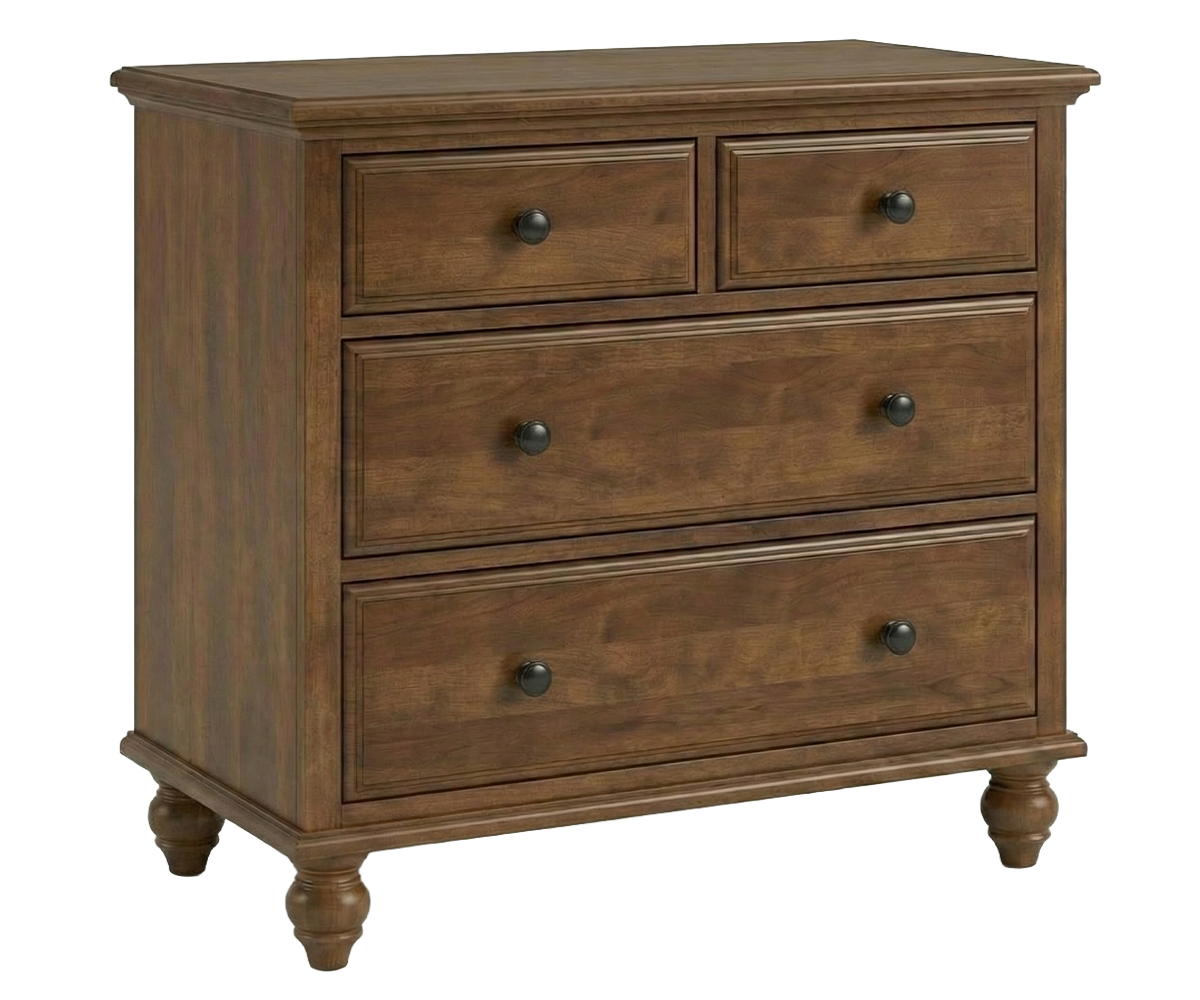 Amish Nantucket Cottage 4-Drawer Split Top Chest