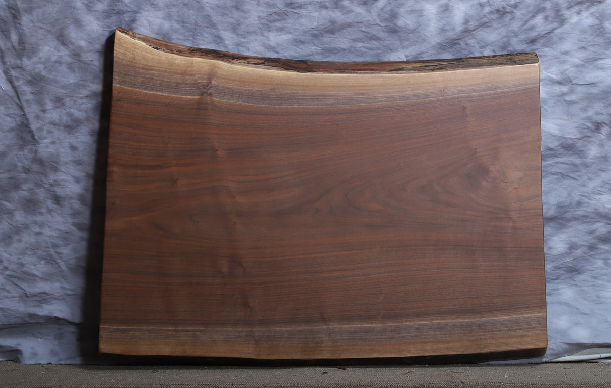 Live Edge Slab walnut 26" - 30" wide x 38" long x 2 ¼" thick for Rectangular Coffee Table