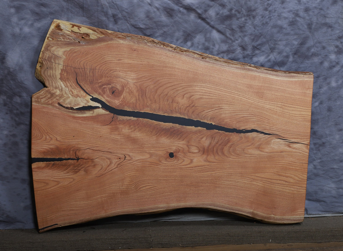 River Live Edge Slab kentucky coffee tree 28" - 39" w x 51" long x 1 3/4" thick for Rectangular Coffee Table