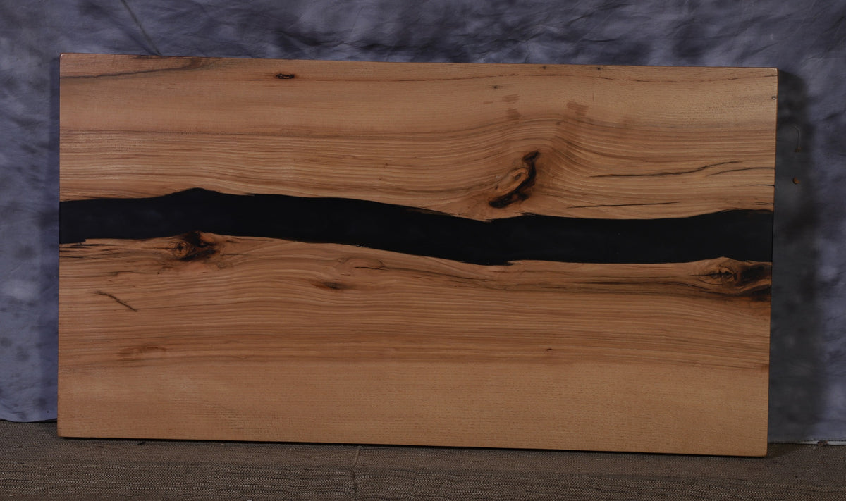 Live Edge Slab hickory 23" wide x 42" long x 2 ¼" thick long for Rectangular Coffee Table