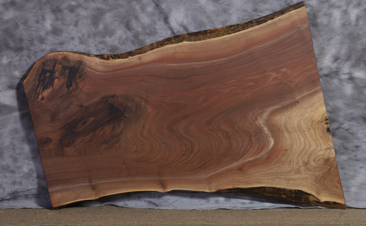 Live Edge Slab Walnut 23" - 33" wide x 46" long x 1 7/8' thick for Rectangular Coffee Table