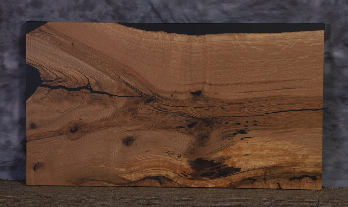Live Edge Slab white oak 26" wide x 48" long x 1 1/2" thick for Rectangular Coffee Table
