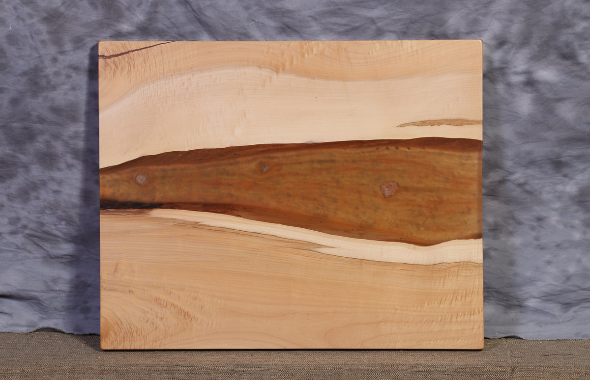 Live Edge Slab maple lava river 24" wide x 30" long x 1 ¾" thick for Rectangular Coffee Table