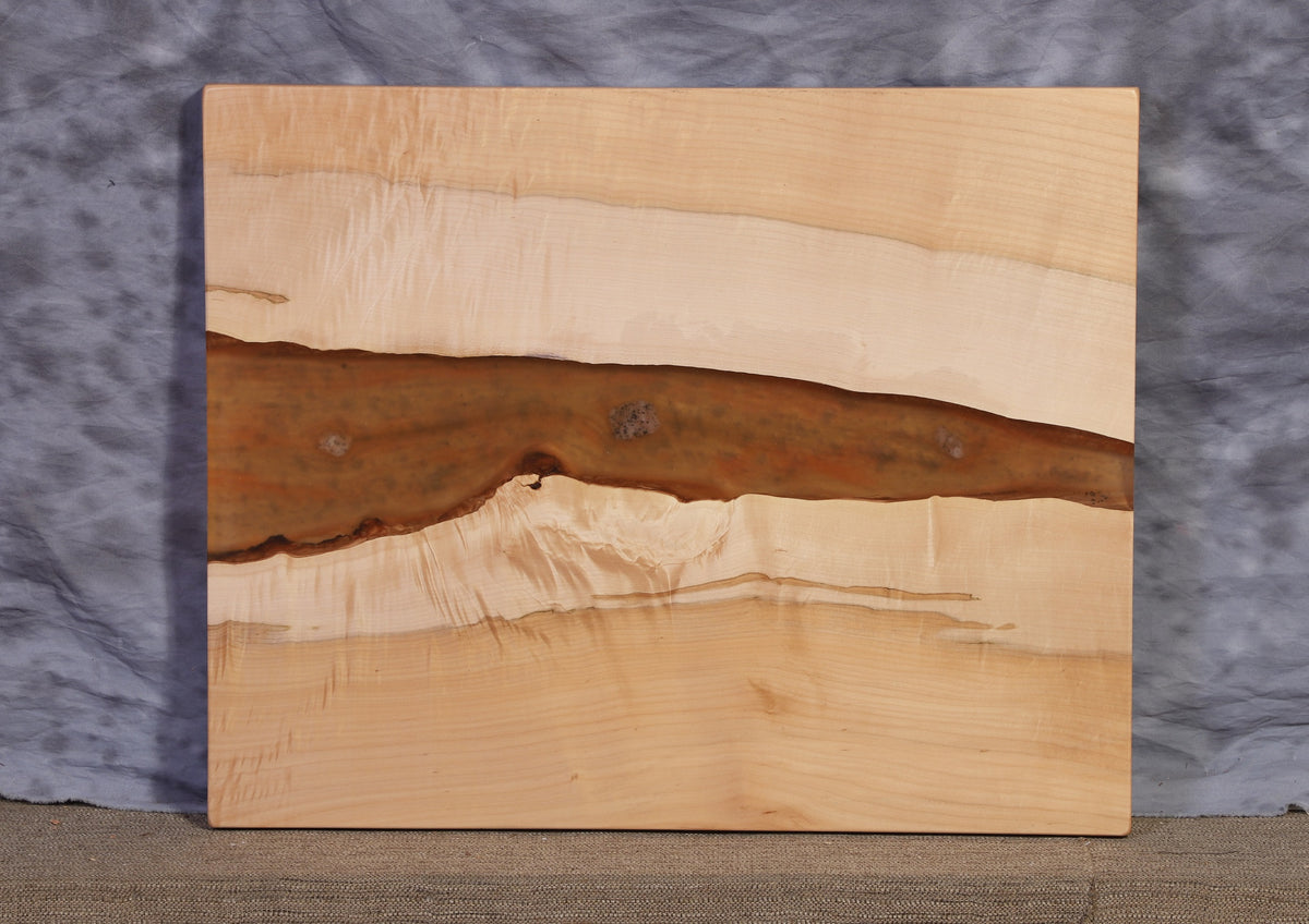 Live Edge Slab maple lava river 24" wide x 30" long x 1 ¾" thick for Rectangular Coffee Table