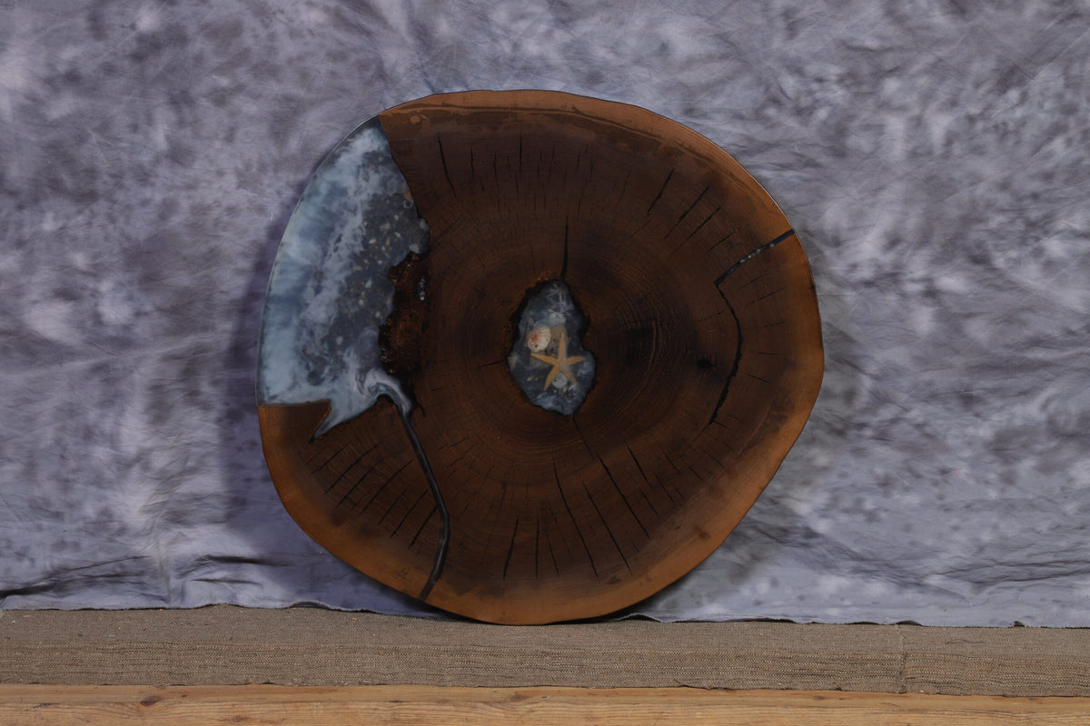 Live Edge Slab walnut 33" x 35" x 2 ½" thick for Round Coffee Table