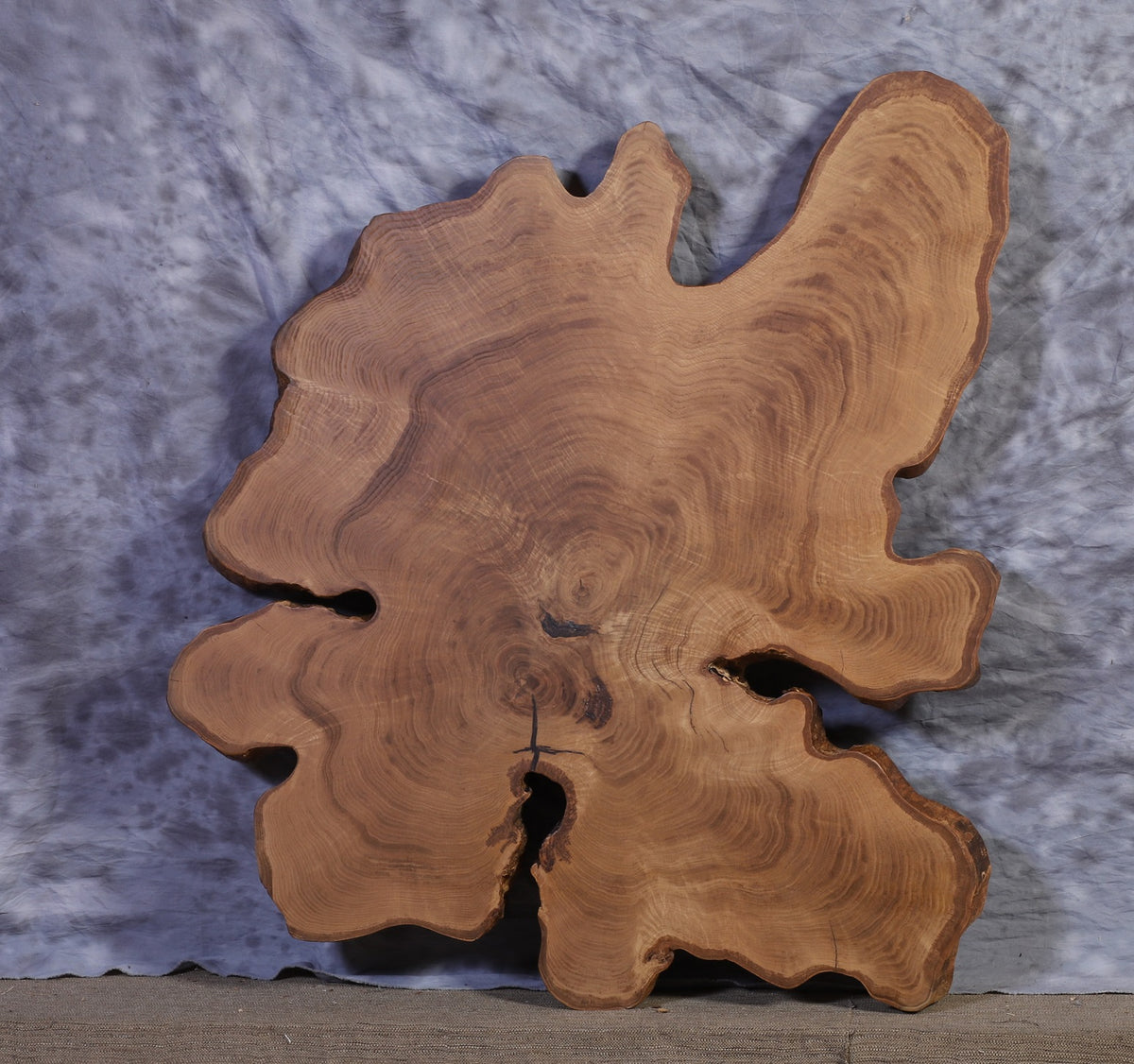 Live Edge Slab willow 45" x 49" x 2 ¾" thick for Round Coffee Table