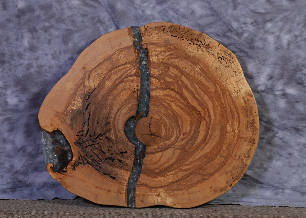 Live Edge Slab ash 34" x 41" x 2 ½" thick for Round Coffee Table