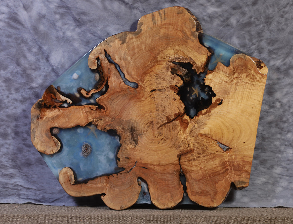 Live Edge Slab maple 42" x 48" x 2 ¼" thick for Round Coffee Table