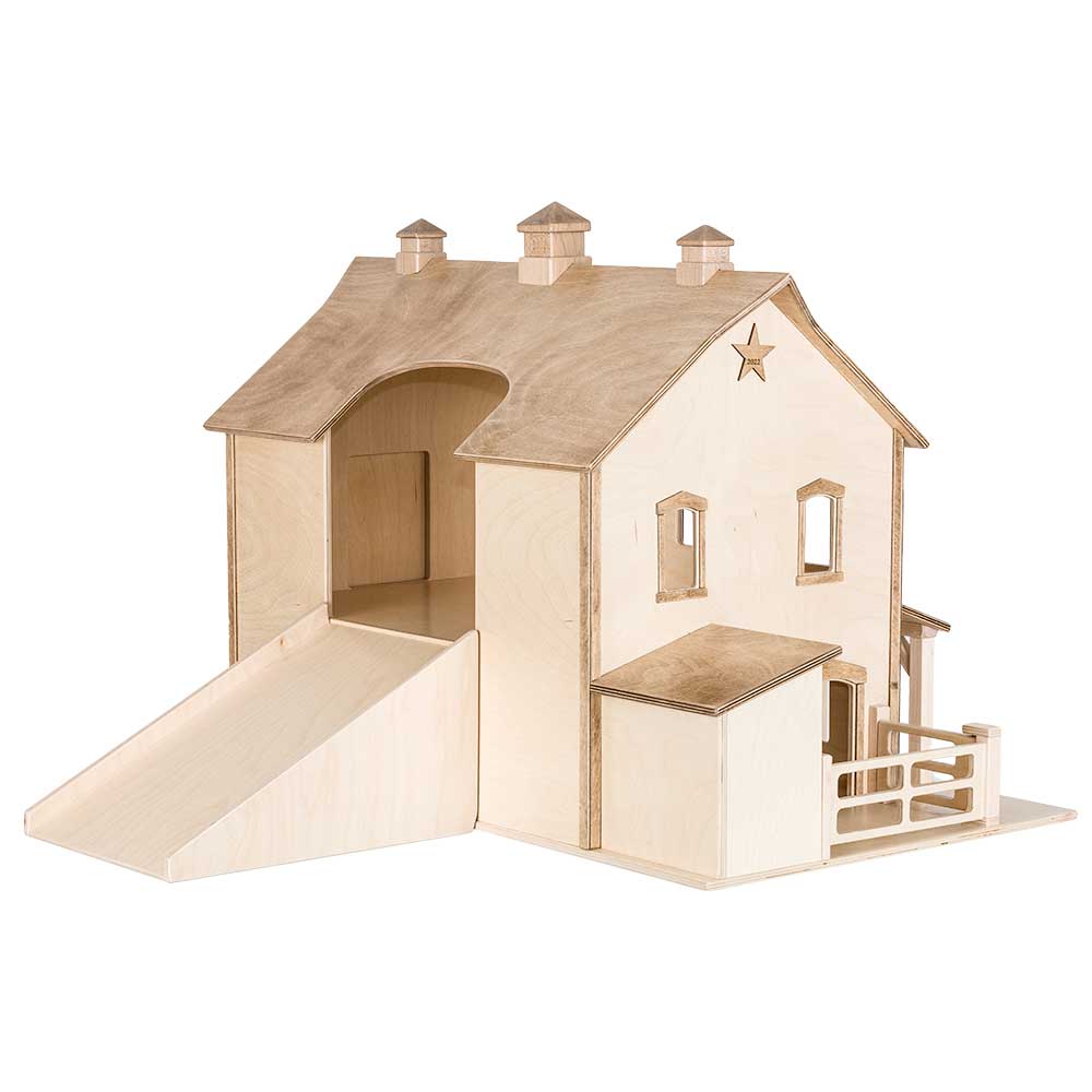 Amish Wooden PA Barn Replica Toy