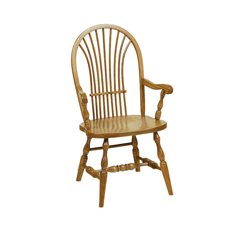 Amish Spindle Wheat Back Windsor Dining Chair