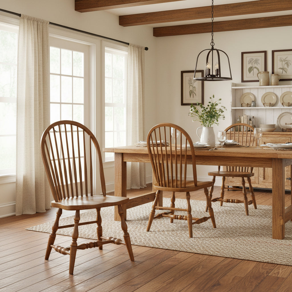 Amish 9-Spindle Windsor Dining Chair