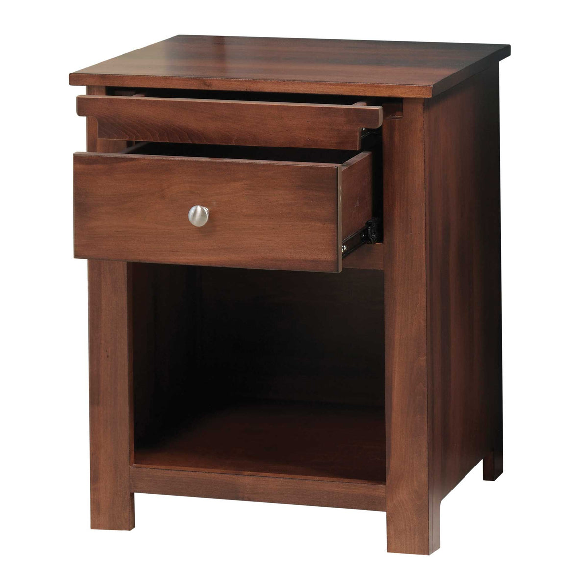 Amish Poughkeepsie 1-Drawer Open Nightstand