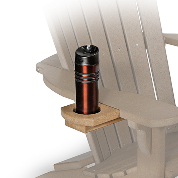 Amish Poly Lumber Cup Holder for Adirondack Chair