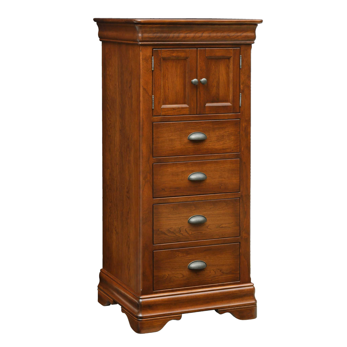 Amish Marseilles Sleigh Molding Lingerie Chest