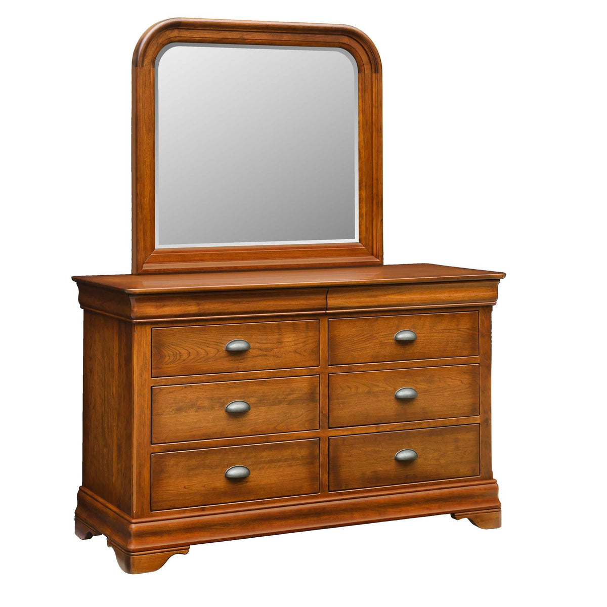 Amish Marseilles 6-Drawer Double Dresser