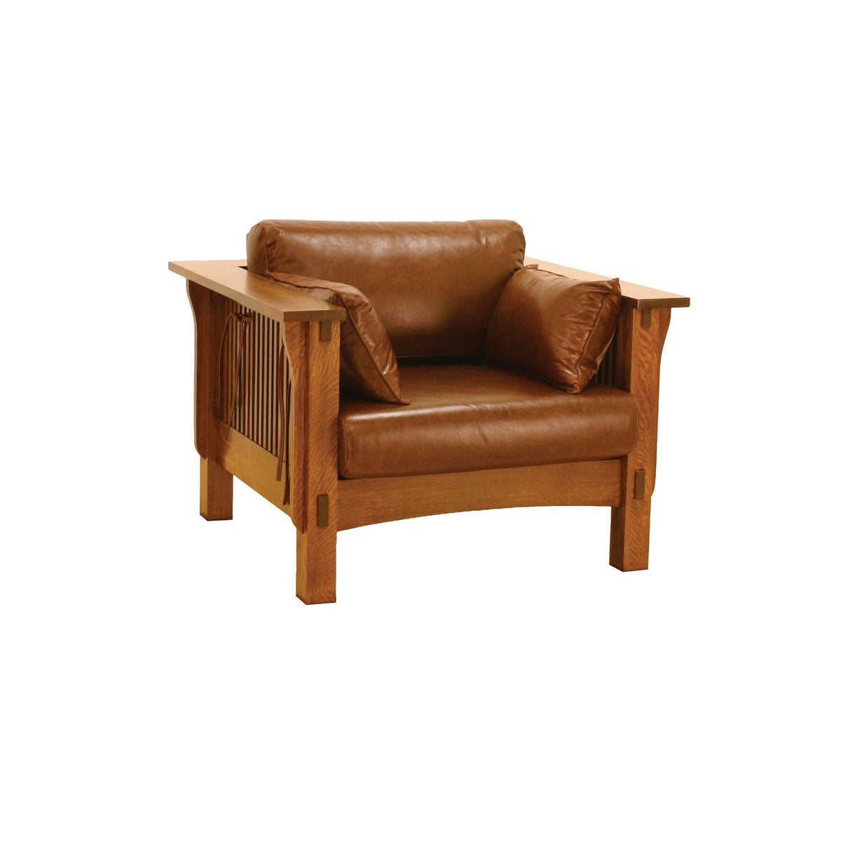 Amish Solid Wood Spanish Mission Sofa Chair