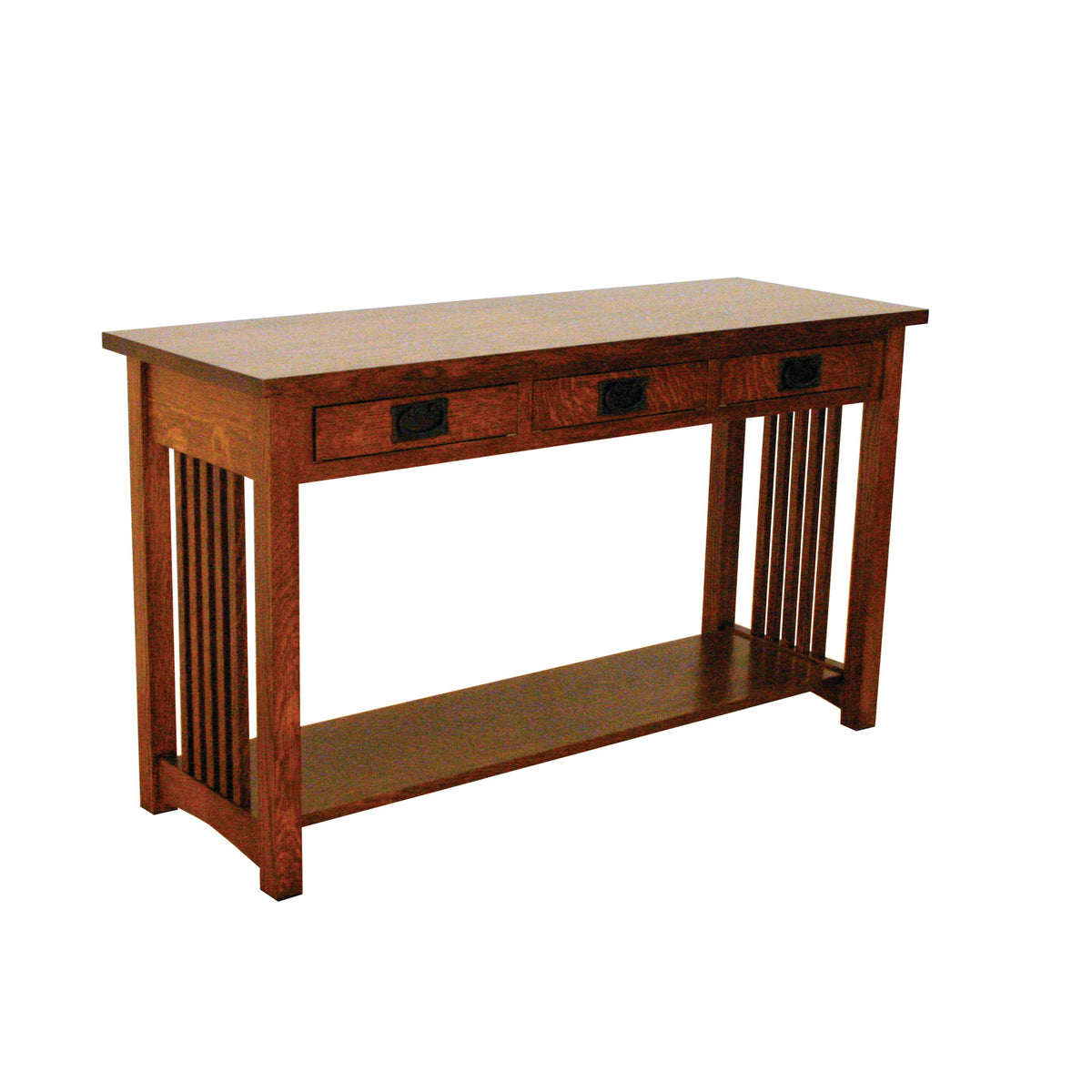 Amish Solid Wood Spanish Mission Sofa Table