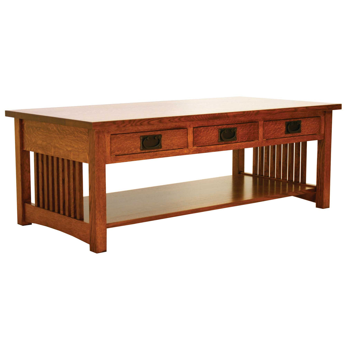 Amish Solid Wood Spanish Mission Coffee Table
