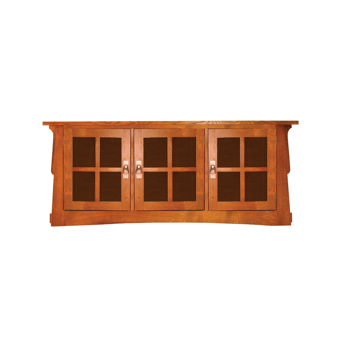 Amish Solid Wood Alamosa 3-Door TV Console