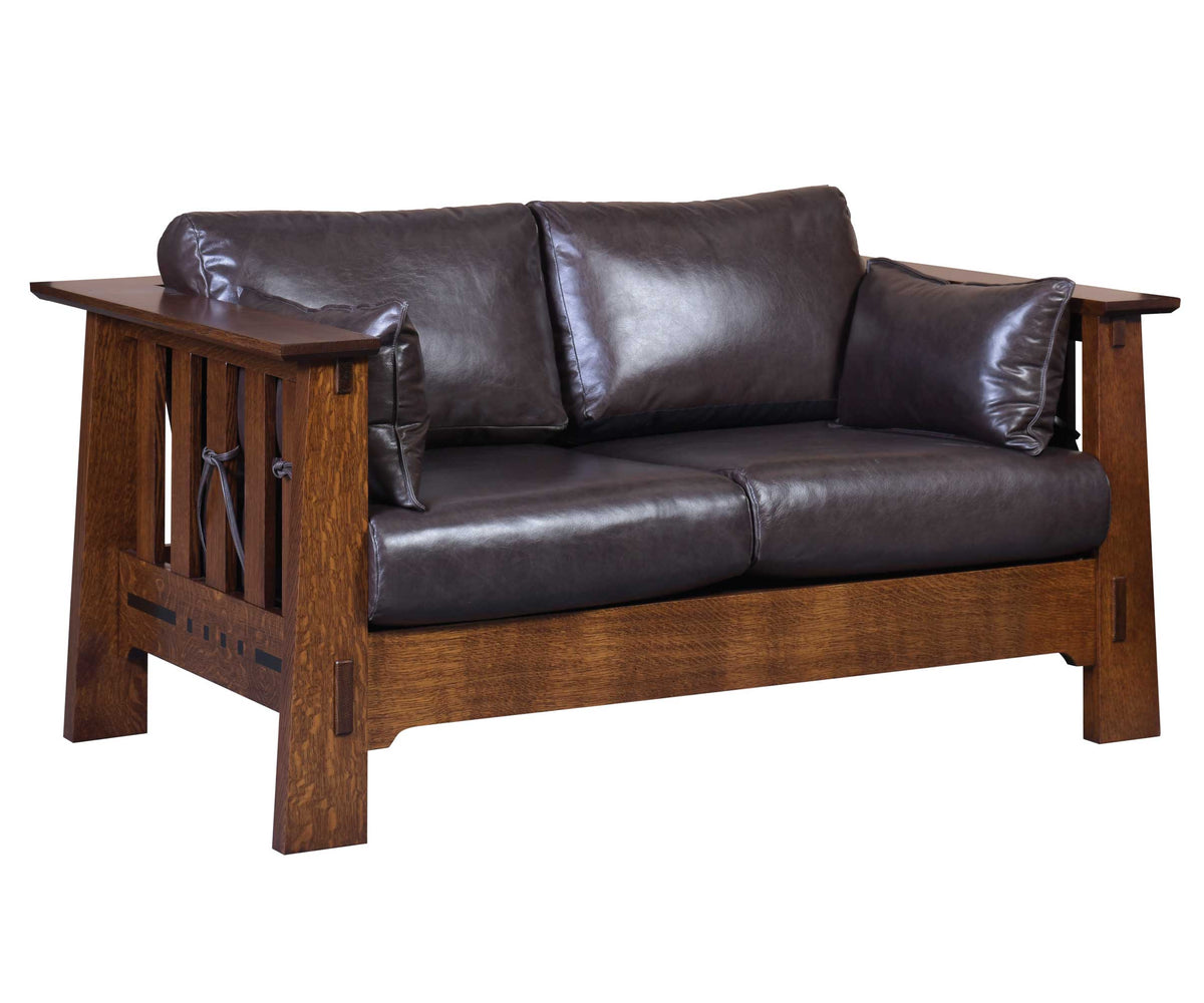 Amish Solid Wood Van Nuys Loveseat