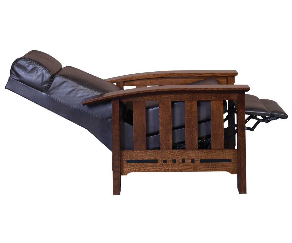 Amish Solid Wood Van Nuys Morris Recliner