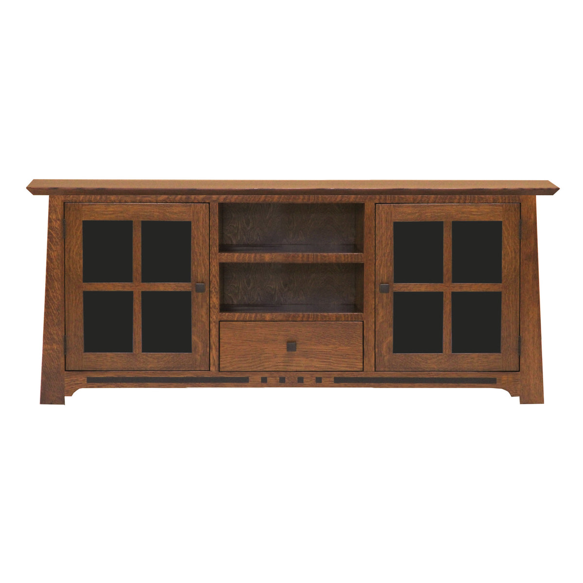 Amish Solid Wood Van Nuys 1-Drawer TV Console