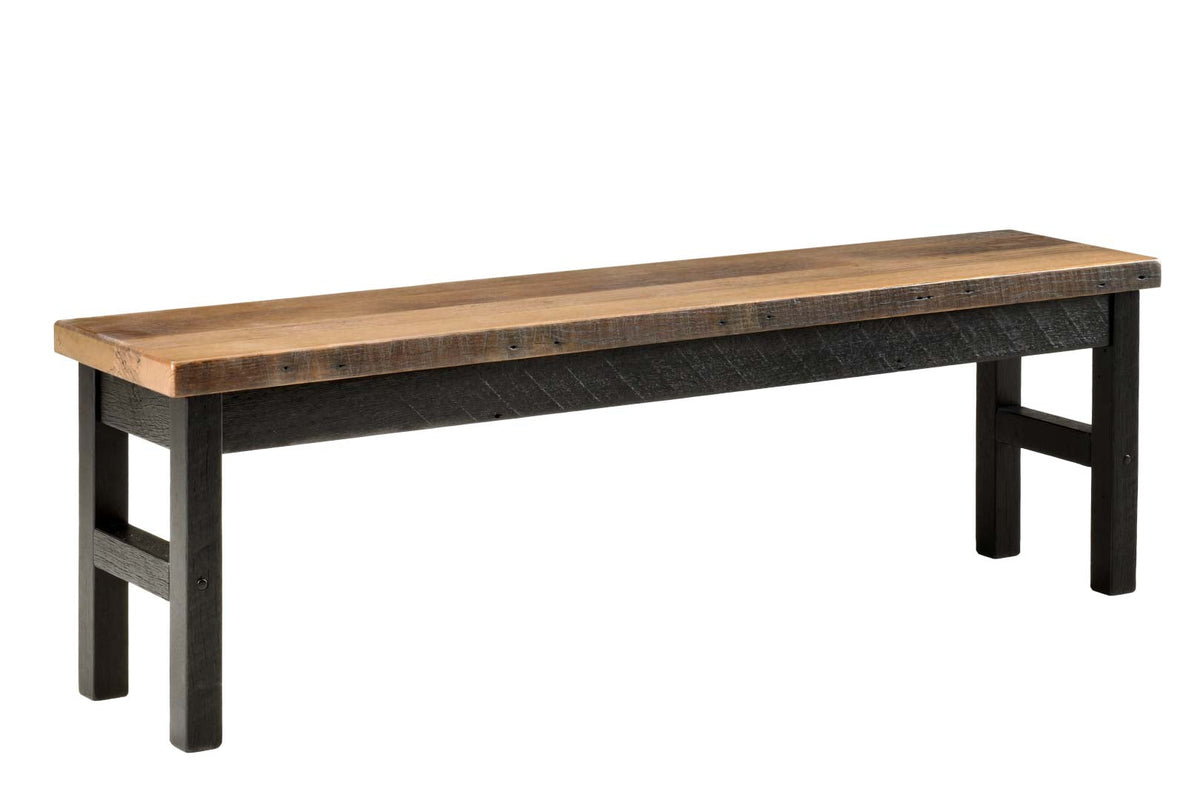 Amish Malone Rustic Barnwood Bench