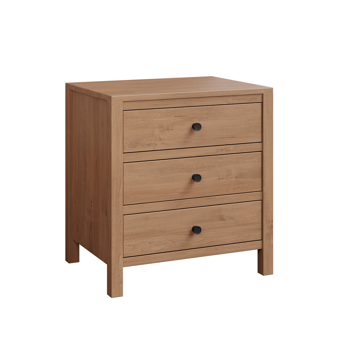 Amish Circleville 3 Drawer Nightstand