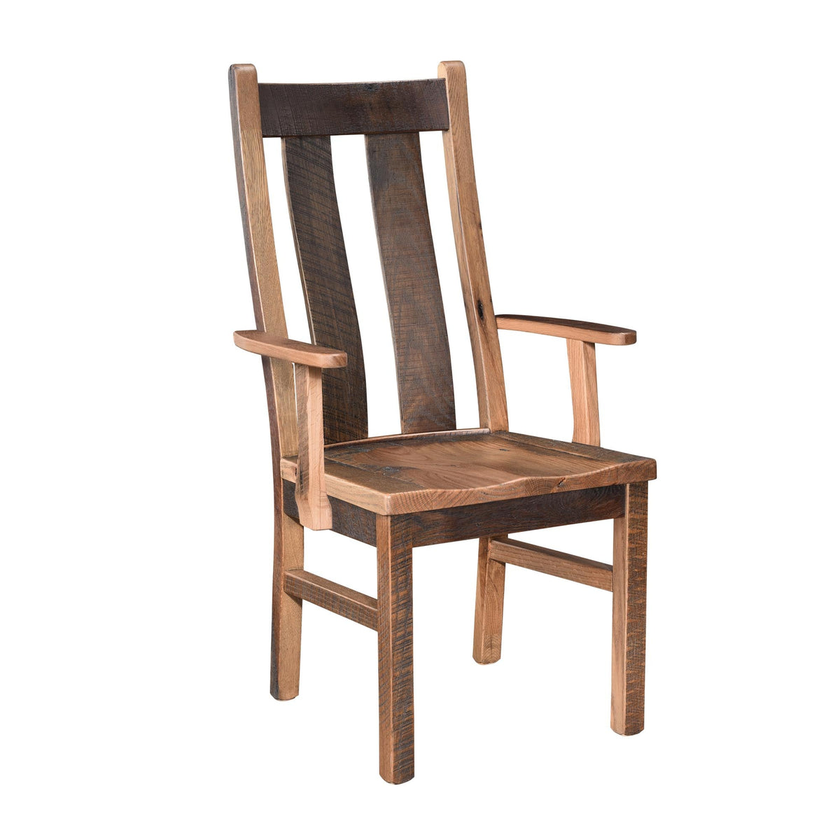 Amish Redland Rustic Barnwood Arm Chair