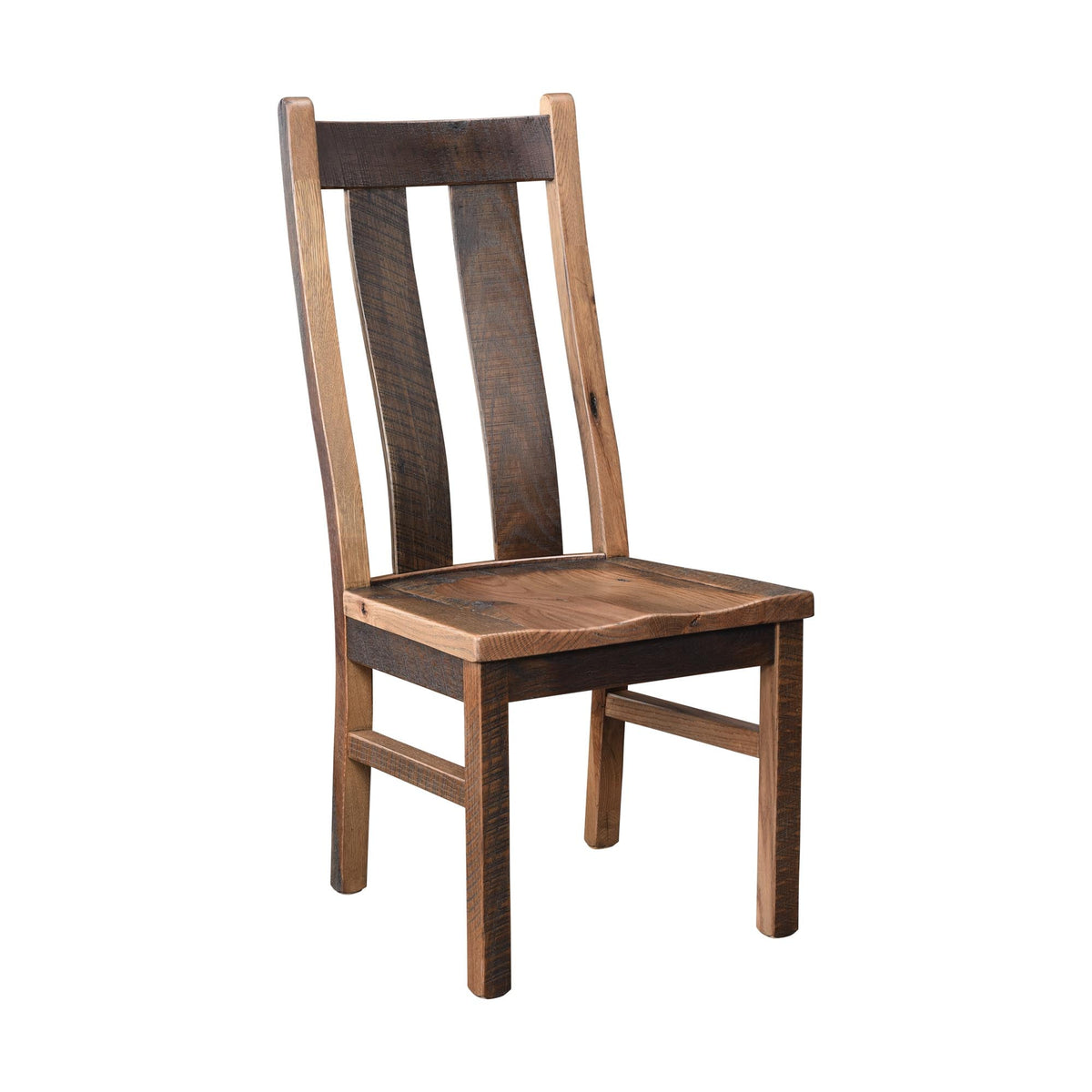 Amish Redland Rustic Barnwood Side Chair