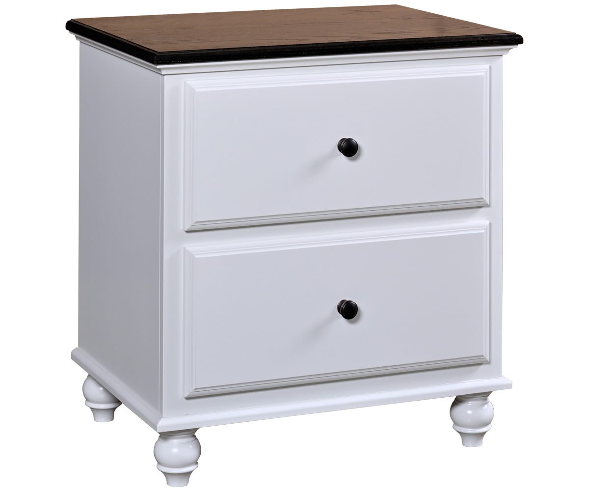 Amish Nantucket Cottage 2-Drawer Nightstand