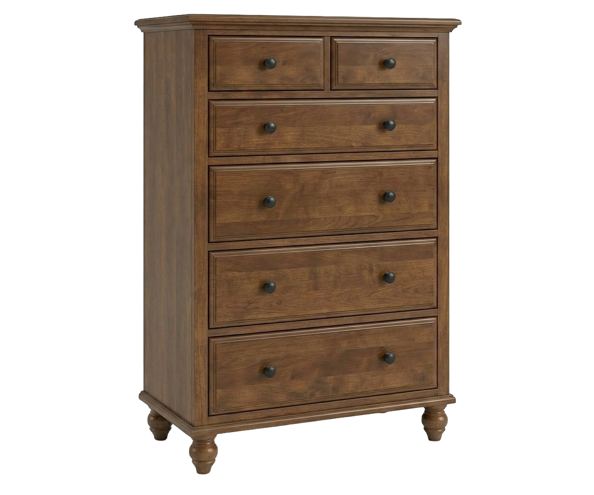 Amish Nantucket Cottage 6-Drawer Split Top Chest