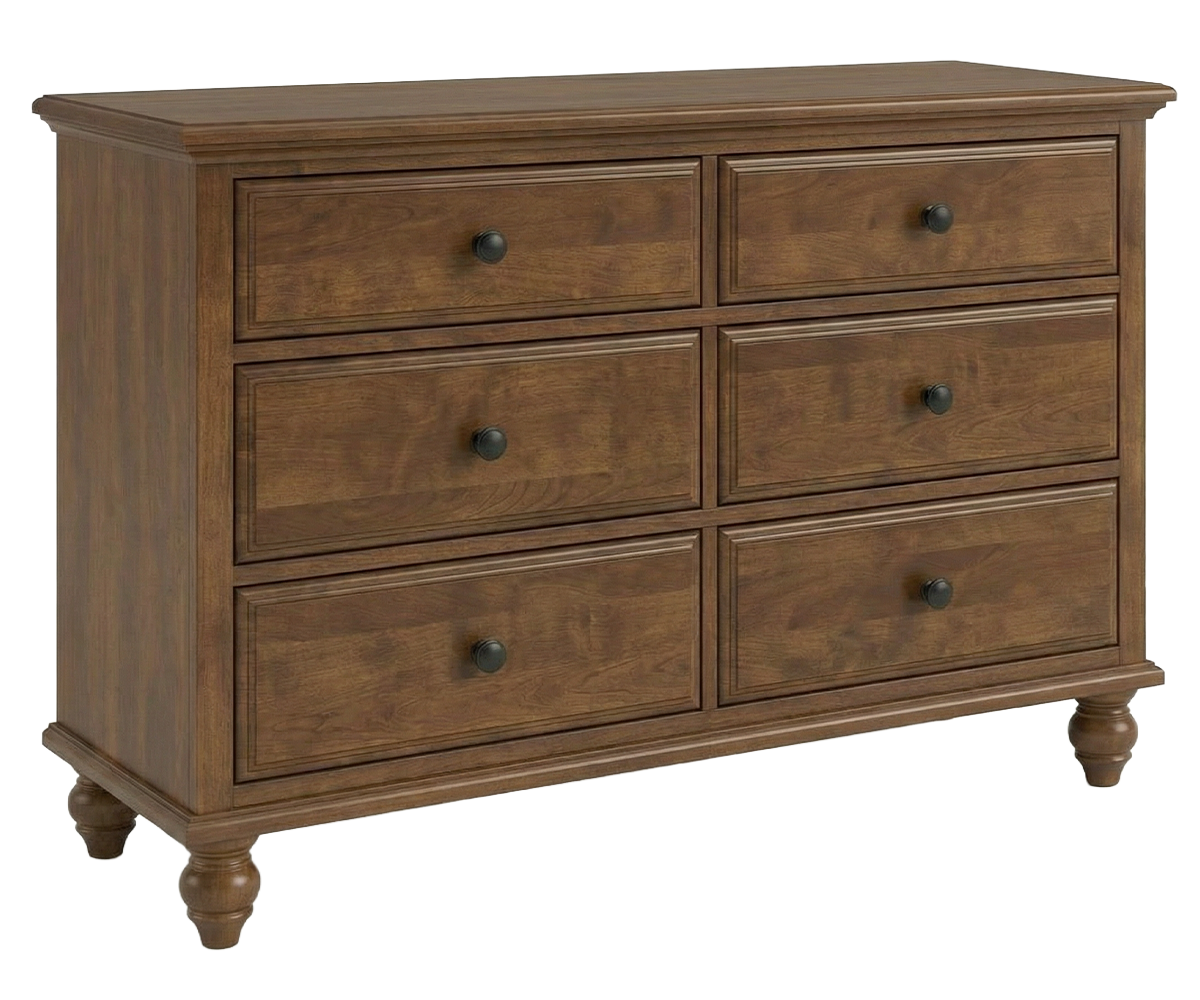 Amish Nantucket Cottage 6-Drawer Bedroom Dresser