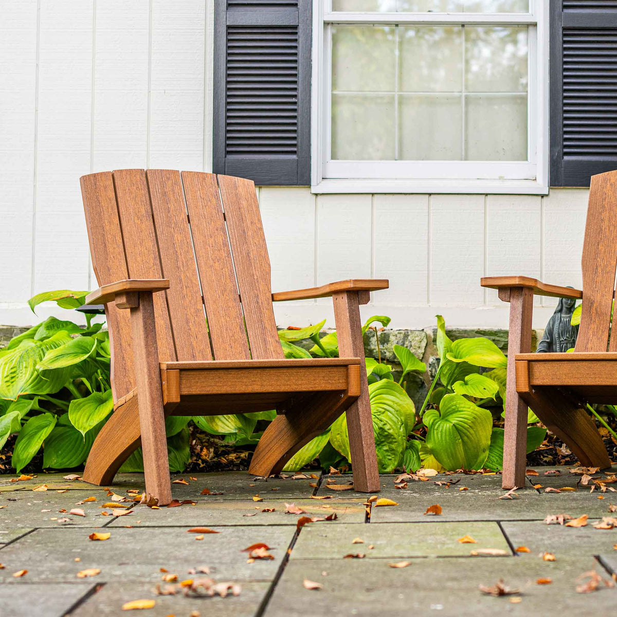 Silla Adirondack para patio costero Amish