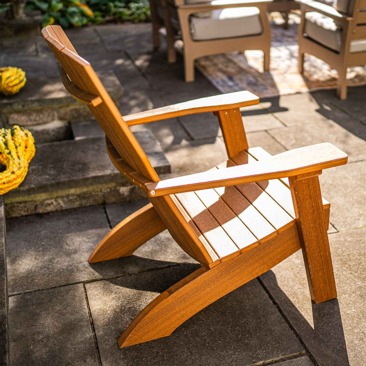Silla Adirondack para patio costero Amish