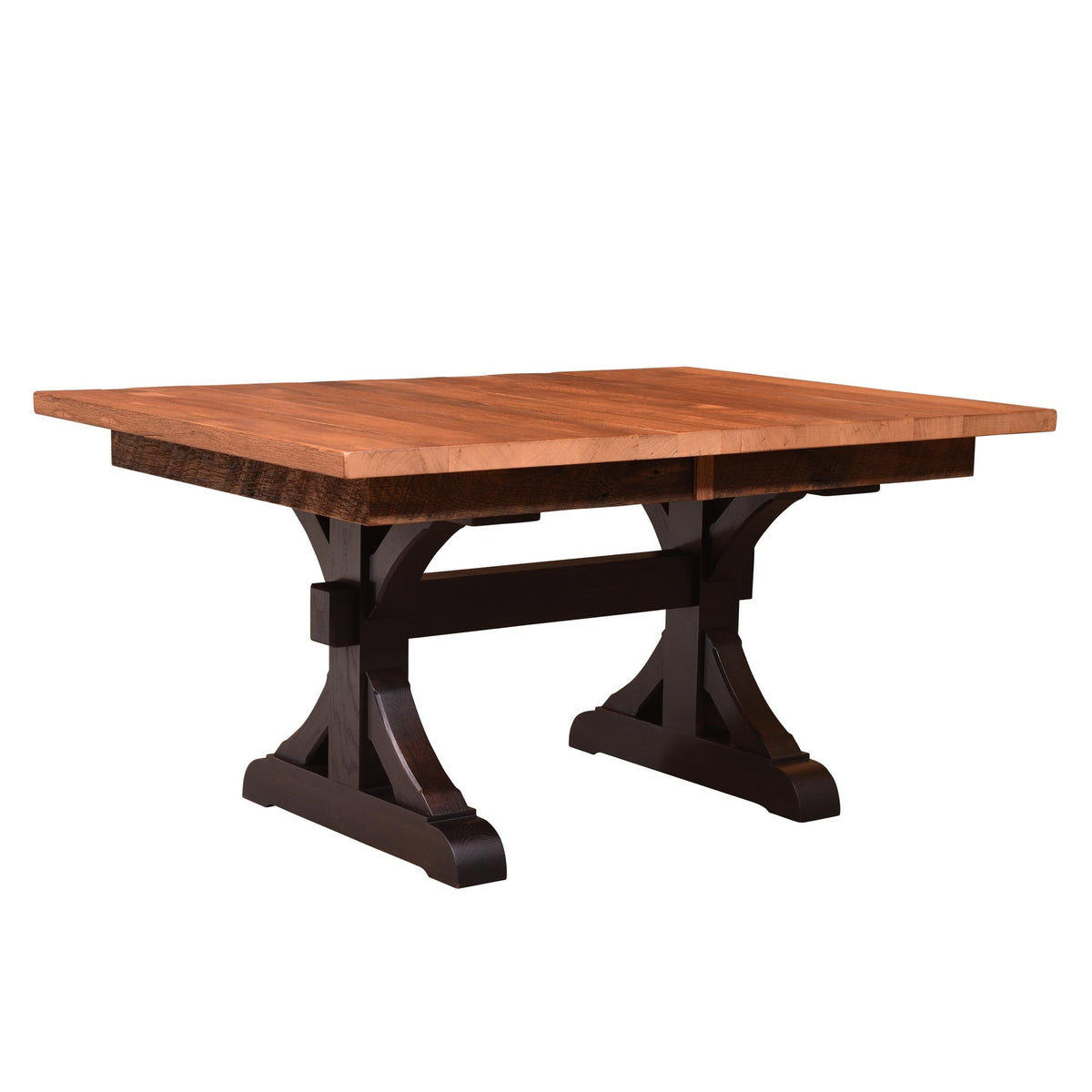 Amish Darlington Rustic Barnwood Solid Top Table