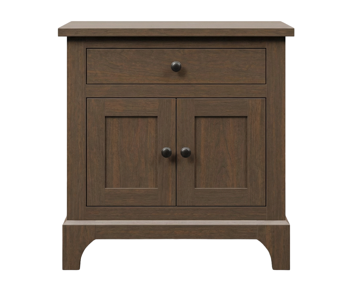 Amish Ridley Park Door Nightstand with Drawer