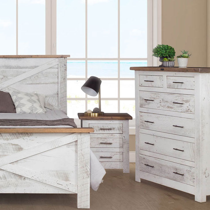 Amish Tioga Rustic 6 Drawer Tall Chests of Drawers