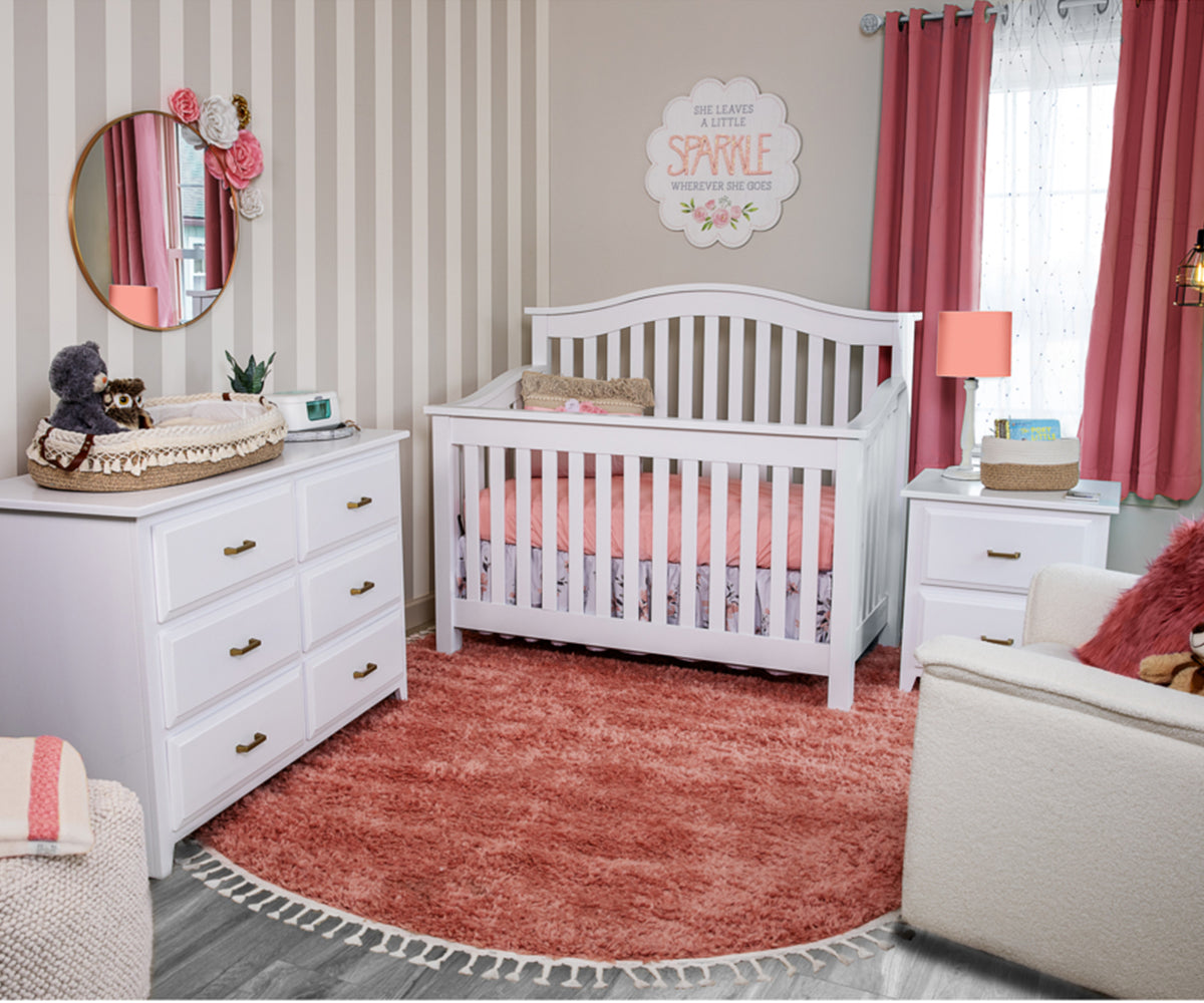 Arched Mission Amish 4 in 1 Convertible Baby Crib