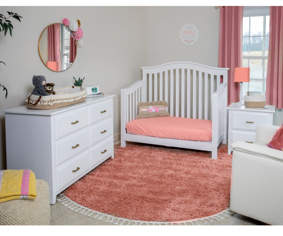 Arched Mission Amish 4 in 1 Convertible Baby Crib