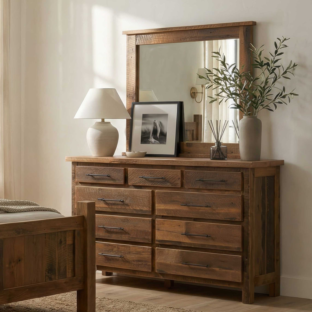 Amish Strasburg Rustic Barnwood Dresser